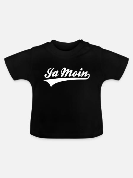 Ja Moin Shirt - T-shirt bio col rond Bébé - noir