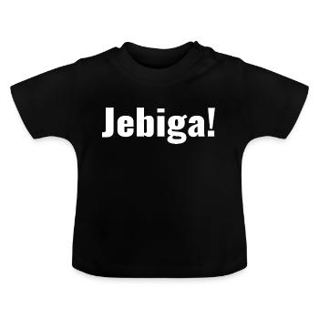 Balkan - Spruch - Jebiga - Baby Bio-T-Shirt mit Rundhals - Schwarz - Vorne