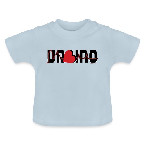 Urbino nel cuore - Maglietta ecologica con scollo rotondo per neonato