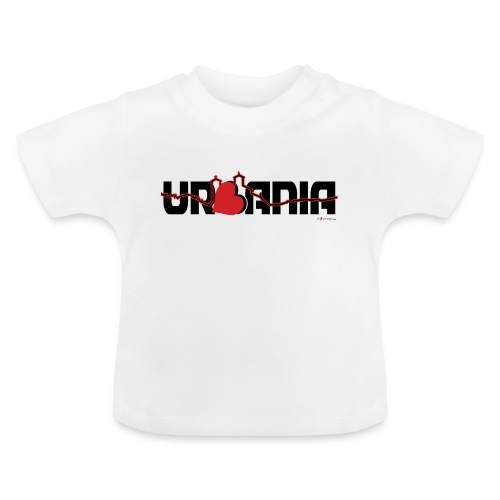 Urbania nel cuore - Maglietta ecologica con scollo rotondo per neonato