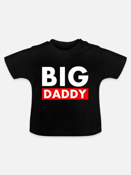 BIG DADDY - Baby Bio-T-Shirt mit Rundhals - Schwarz