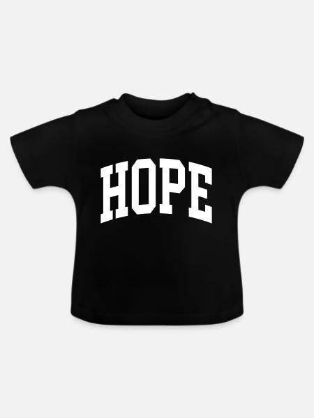 Hope - Baby Bio-T-Shirt mit Rundhals - Schwarz
