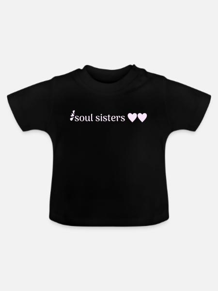 freunde - Baby Bio-T-Shirt mit Rundhals - Schwarz