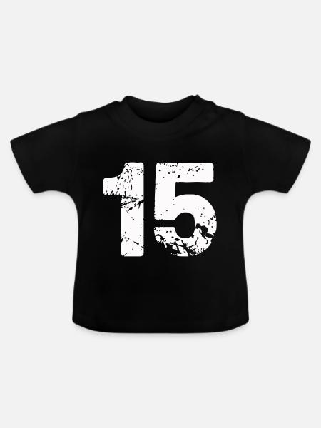 15 - Baby Bio-T-Shirt mit Rundhals - Schwarz