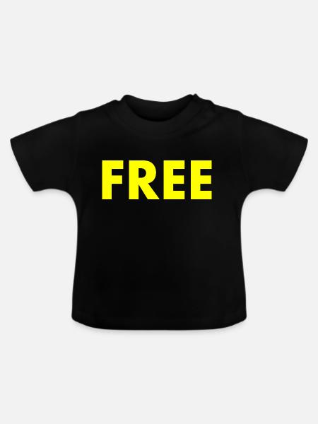 Free - Baby Bio-T-Shirt mit Rundhals - Schwarz