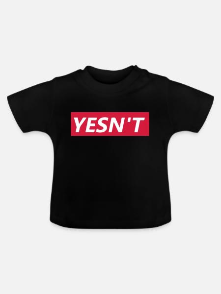 Yesn't - Baby Bio-T-Shirt mit Rundhals - Schwarz