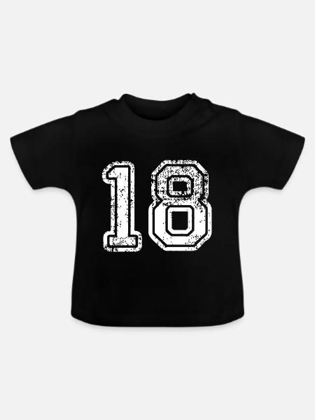 18 - Baby Bio-T-Shirt mit Rundhals - Schwarz
