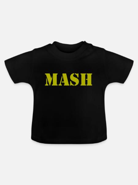 MASH - Baby Bio-T-Shirt mit Rundhals - Schwarz