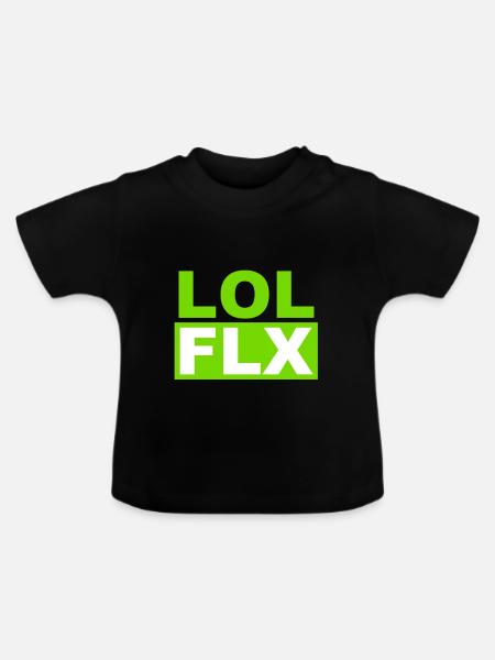 LOL FLX - Baby Bio-T-Shirt mit Rundhals - Schwarz