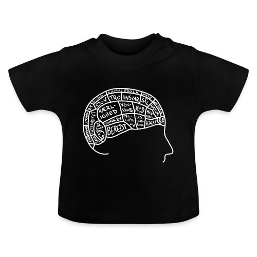 SPEJDERHJERN HVID - Økologisk T-shirt til baby, rund hals
