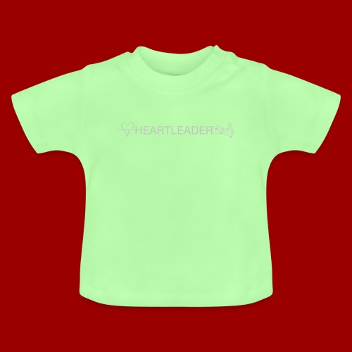 Heartleader Charity (weiss/grau) - Baby Bio-T-Shirt mit Rundhals