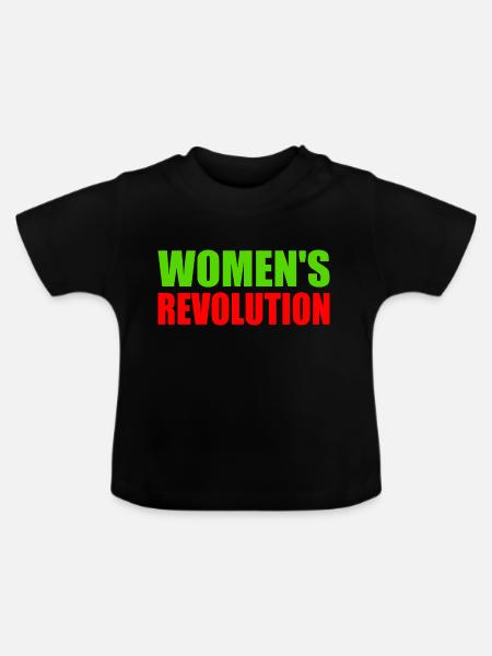 Womens revolution - Baby Bio-T-Shirt mit Rundhals - Schwarz