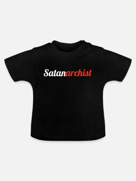 Satanarchist W/R - Baby Bio-T-Shirt mit Rundhals - Schwarz