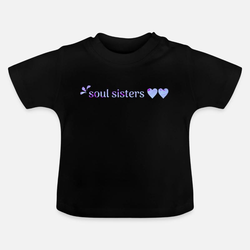 amis - T-shirt bio col rond Bébé - noir