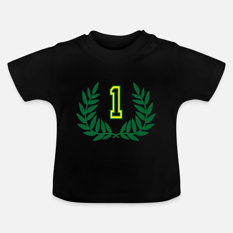winner - T-shirt bio col rond Bébé - noir