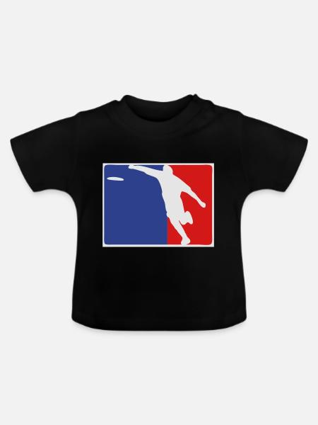 discgolf - Baby Bio-T-Shirt mit Rundhals - Schwarz