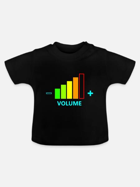 VOLUME UP MEN - Baby Bio-T-Shirt mit Rundhals - Schwarz