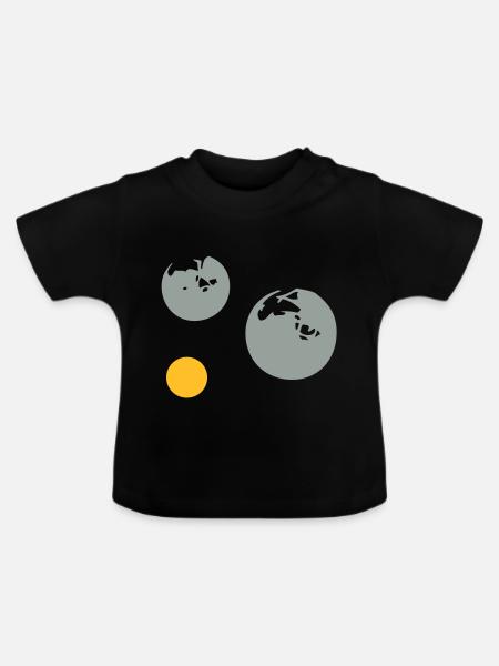 Petanque Ball cochonnet1512 - Baby Bio-T-Shirt mit Rundhals - Schwarz