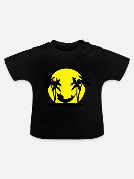 mexican siesta - Baby Bio-T-Shirt mit Rundhals - Schwarz