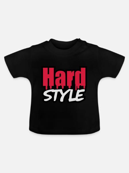 Hard Style - Baby Bio-T-Shirt mit Rundhals - Schwarz