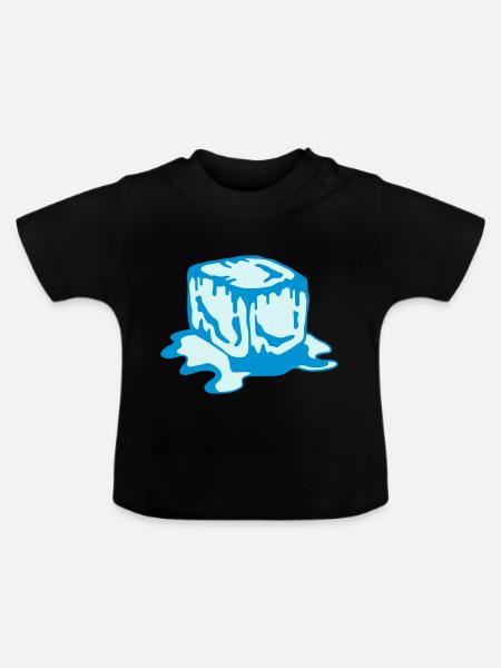 ice cube 2c - Baby Bio-T-Shirt mit Rundhals - Schwarz