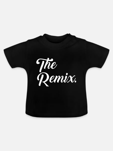 The Remix - Baby Bio-T-Shirt mit Rundhals - Schwarz