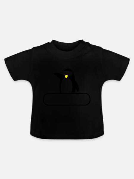 Skilehrer - Baby Bio-T-Shirt mit Rundhals - Schwarz