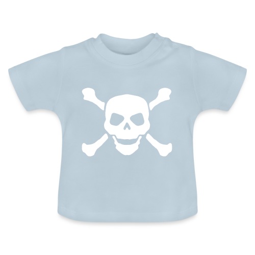 piratenflagge - Baby Bio-T-Shirt mit Rundhals