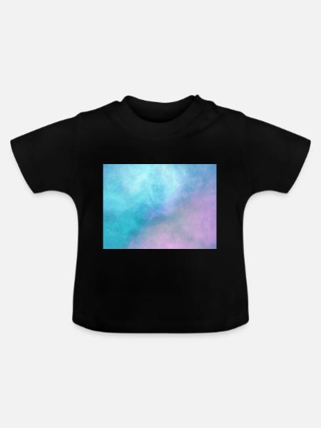 Space Rechteck - Baby Bio-T-Shirt mit Rundhals - Schwarz