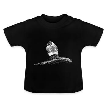 Oisillon - T-shirt bio col rond Bébé - noir - Devant