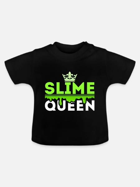 Slime Queen - Baby Bio-T-Shirt mit Rundhals - Schwarz