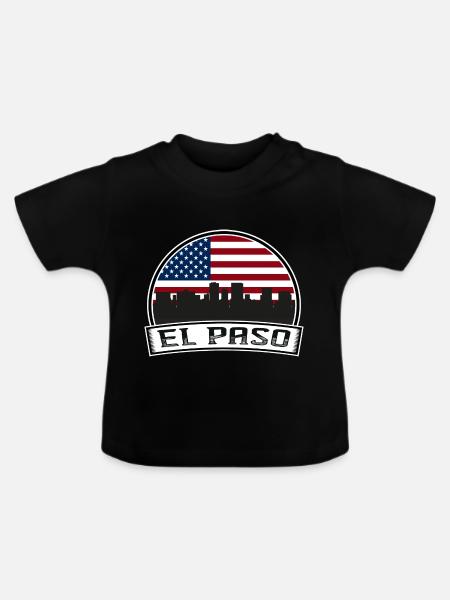 El Paso - Baby Bio-T-Shirt mit Rundhals - Schwarz