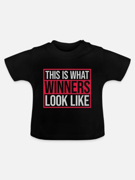 What Winners Look Like - Baby Bio-T-Shirt mit Rundhals - Schwarz
