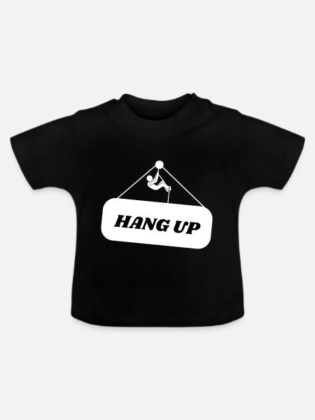 Hang Up - Baby Bio-T-Shirt mit Rundhals - Schwarz