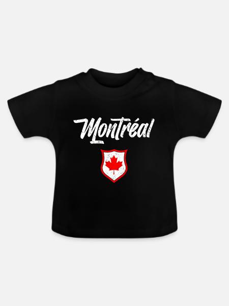 Montreal - Baby Bio-T-Shirt mit Rundhals - Schwarz