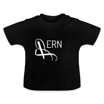 Bern T-Shirt Bern T-Shirt - Baby Bio-T-Shirt mit Rundhals - Schwarz - Vorne