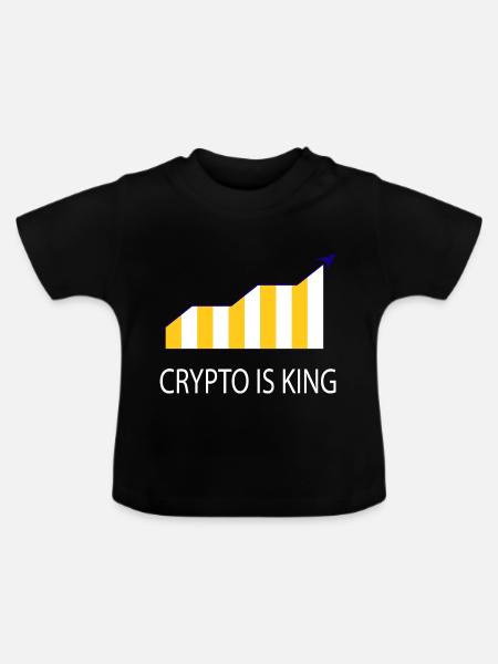 Bitcoin Trading Crypto Aktien - Baby Bio-T-Shirt mit Rundhals - Schwarz