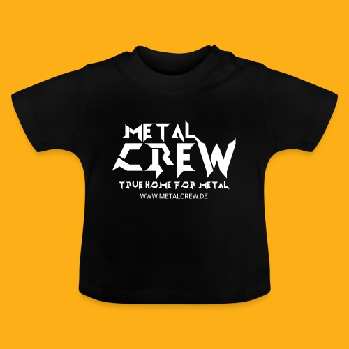 MetalCrew Logo White DE - Baby Bio-T-Shirt mit Rundhals