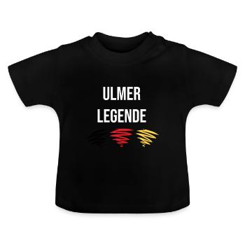 Ulmer Legende - Baby Bio-T-Shirt mit Rundhals - Schwarz - Vorne