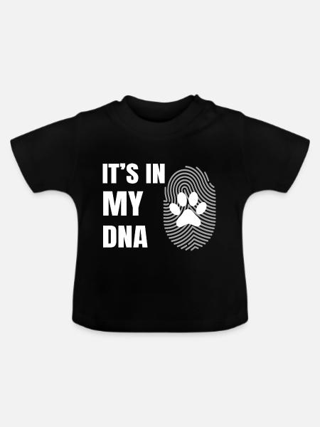 Hund Dog - Baby Bio-T-Shirt mit Rundhals - Schwarz