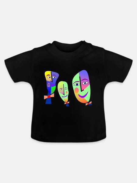 Spreatcarpentras1 - Baby Bio-T-Shirt mit Rundhals - Schwarz