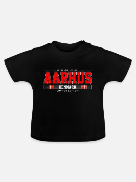 Aarhus - Baby Bio-T-Shirt mit Rundhals - Schwarz
