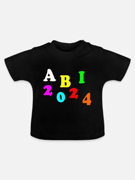 Abi 2024 - Baby Bio-T-Shirt mit Rundhals - Schwarz