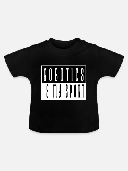artificial family christmas vacation - Baby Bio-T-Shirt mit Rundhals - Schwarz