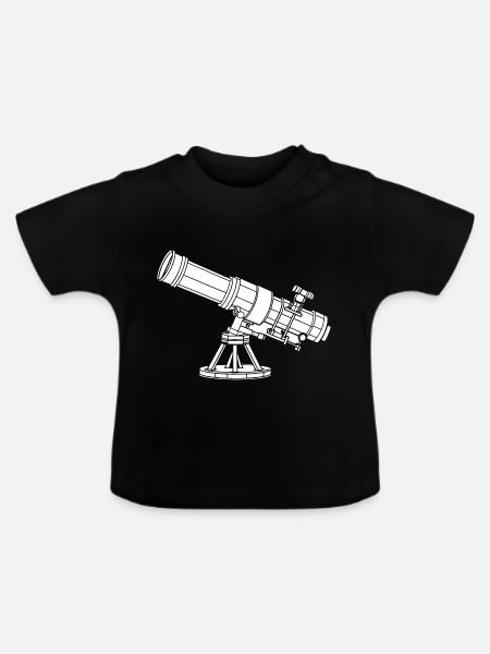 FERNROHR - Baby Bio-T-Shirt mit Rundhals - Schwarz