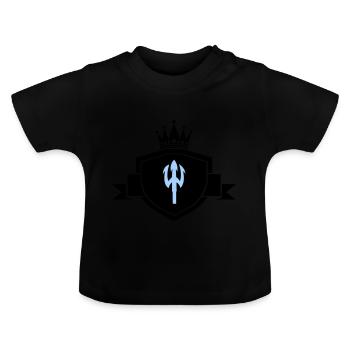 Armoiries du Trident - T-shirt bio col rond Bébé - noir - Devant
