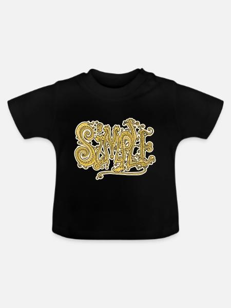 Graff Einfach - Baby Bio-T-Shirt mit Rundhals - Schwarz