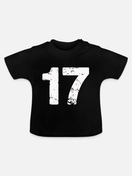 17 - Baby Bio-T-Shirt mit Rundhals - Schwarz