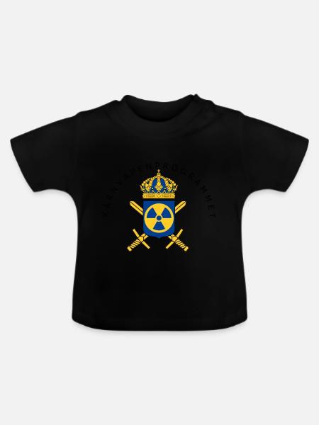 Das schwedische Atomwaffenprogramm - Baby Bio-T-Shirt mit Rundhals - Schwarz