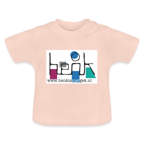 henkisnietgek-logo - Baby biologisch T-shirt met ronde hals